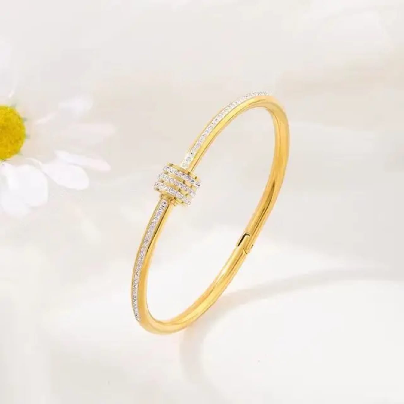 Modern Crystal Cuff Bracelet