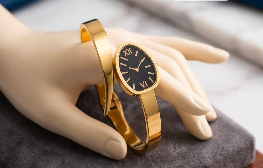 Trending Openable Gold Bracelet Watch