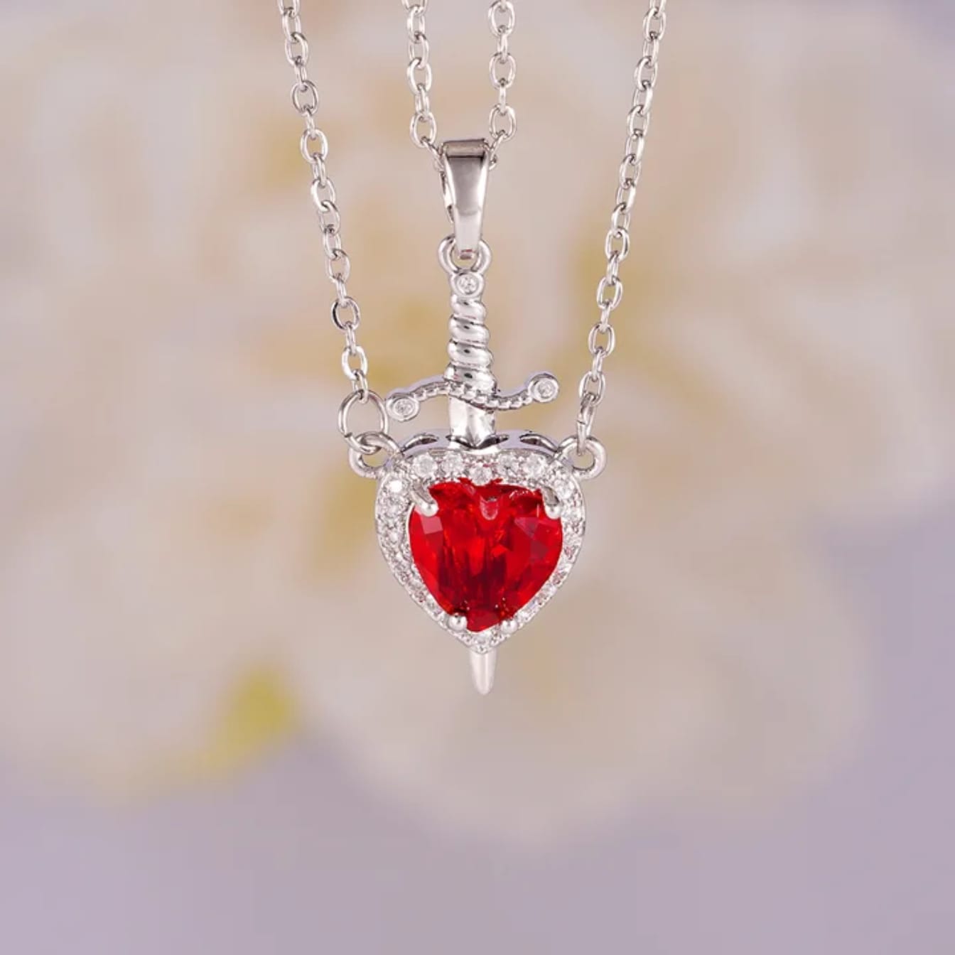Stainless Steel Couple Locket Chain