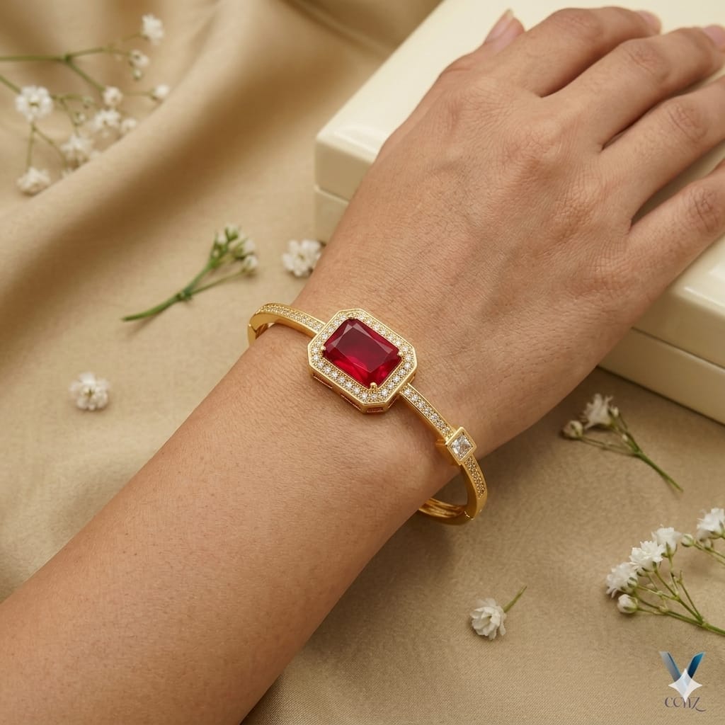 Fancy China Gold Plated Zarqoon Bangles