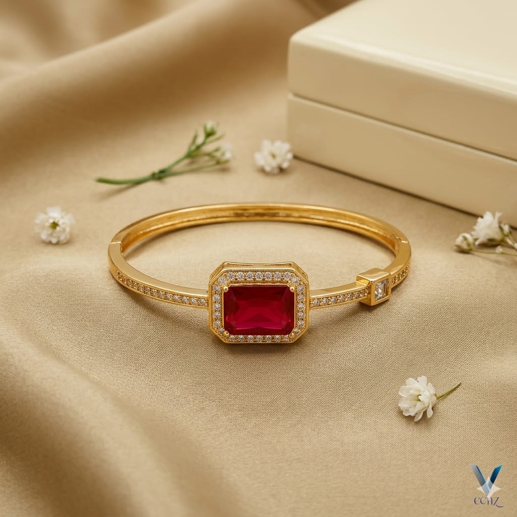 Fancy China Gold Plated Zarqoon Bangles
