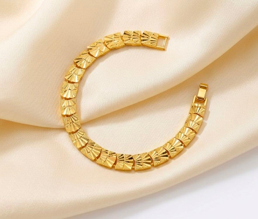 Modern Crystal Cuff Bracelet