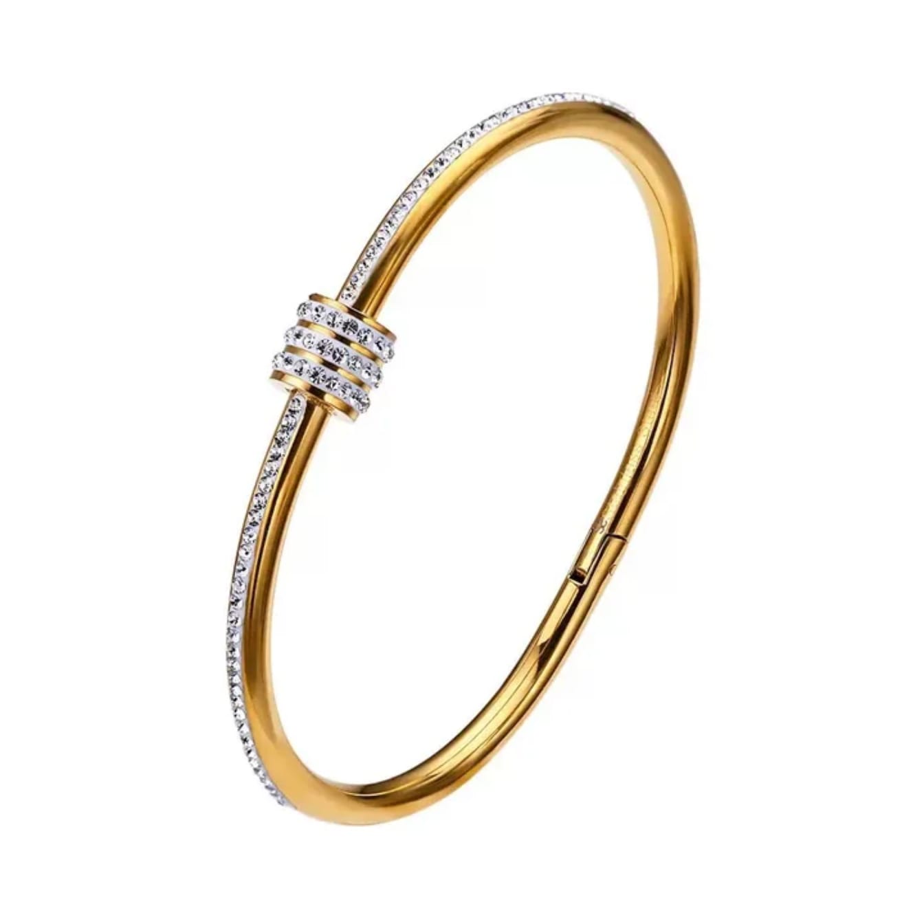 Modern Crystal Cuff Bracelet