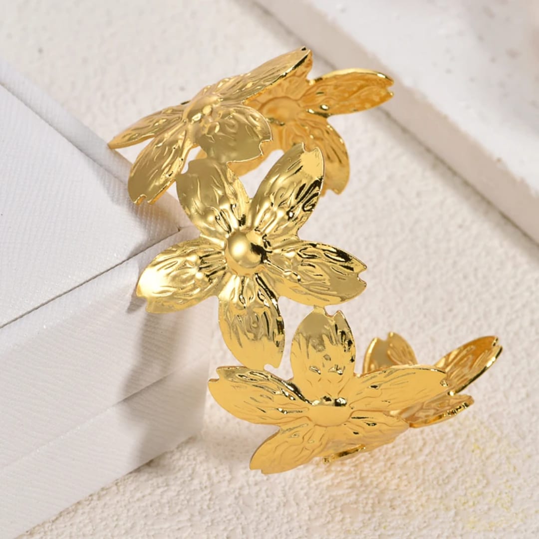 Gold-Tone Butterfly Cuff Bracelet